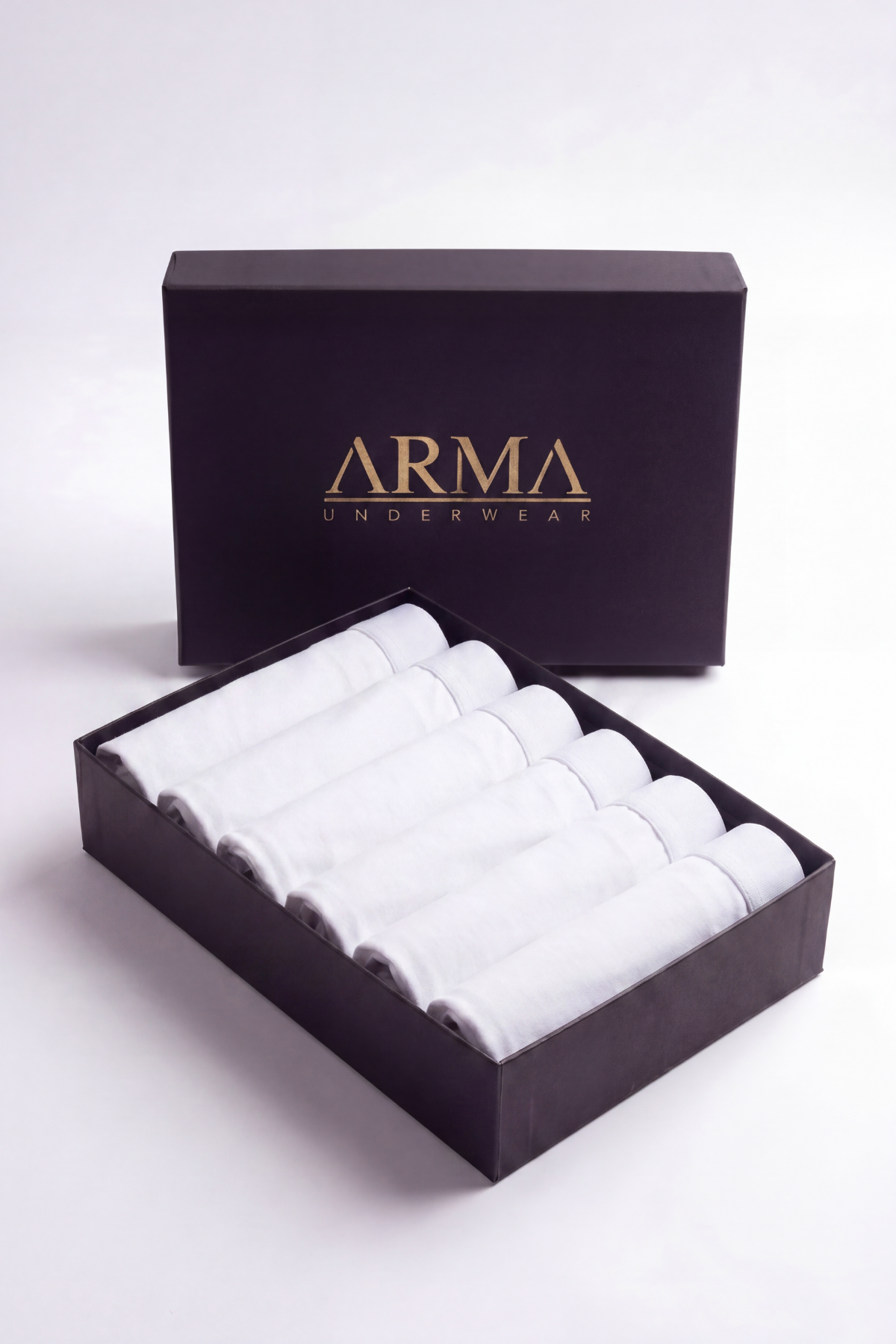 Erkek Premium Bambu Beyaz Boxer 6'lı Hediye Kutulu Damat Bohçası ve Çeyiz Seti