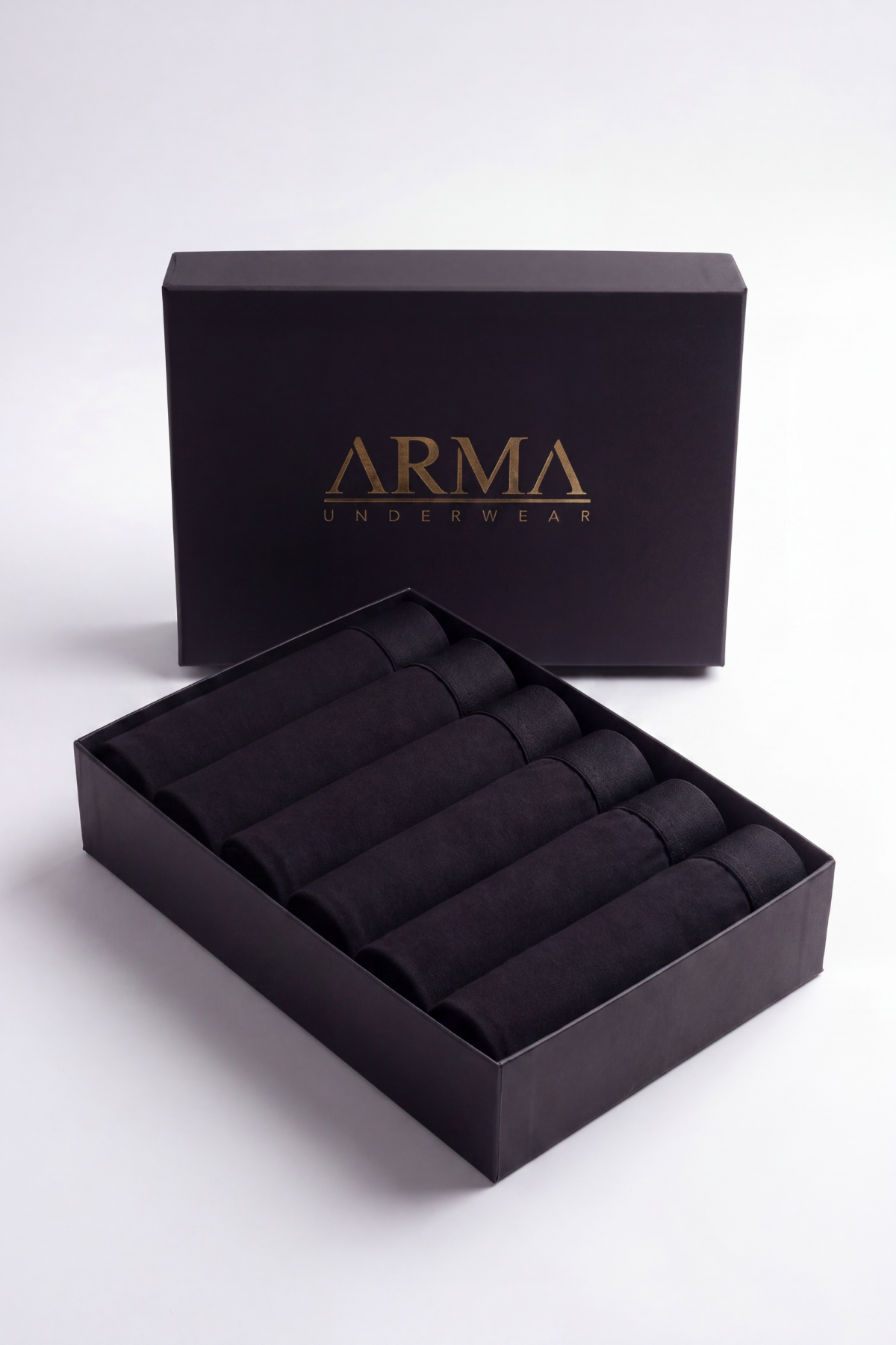 Erkek Premium Bambu Siyah Boxer 6'lı Hediye Kutulu Damat Bohçası ve Çeyiz Seti