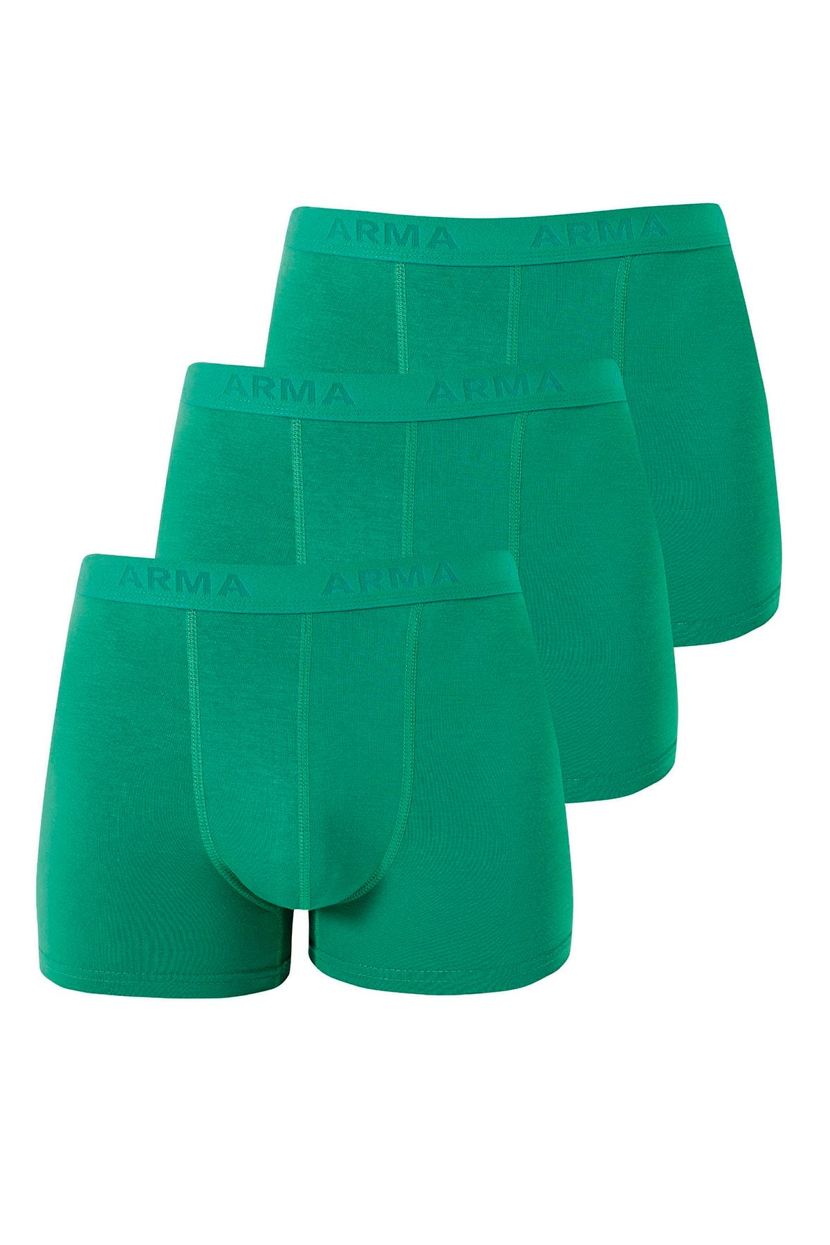 Erkek Yeşil Bambu Boxer 3'lü Paket