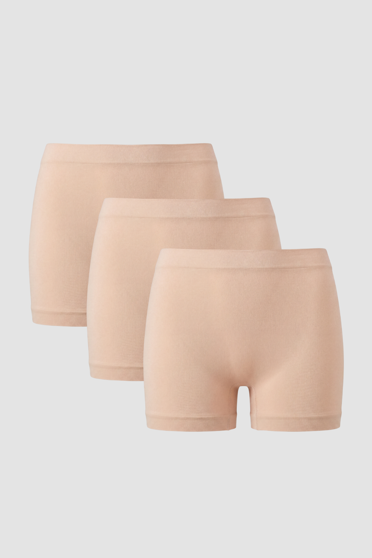 Kadın Dikişsiz Seamless Boxer 3'lü Paket Ten