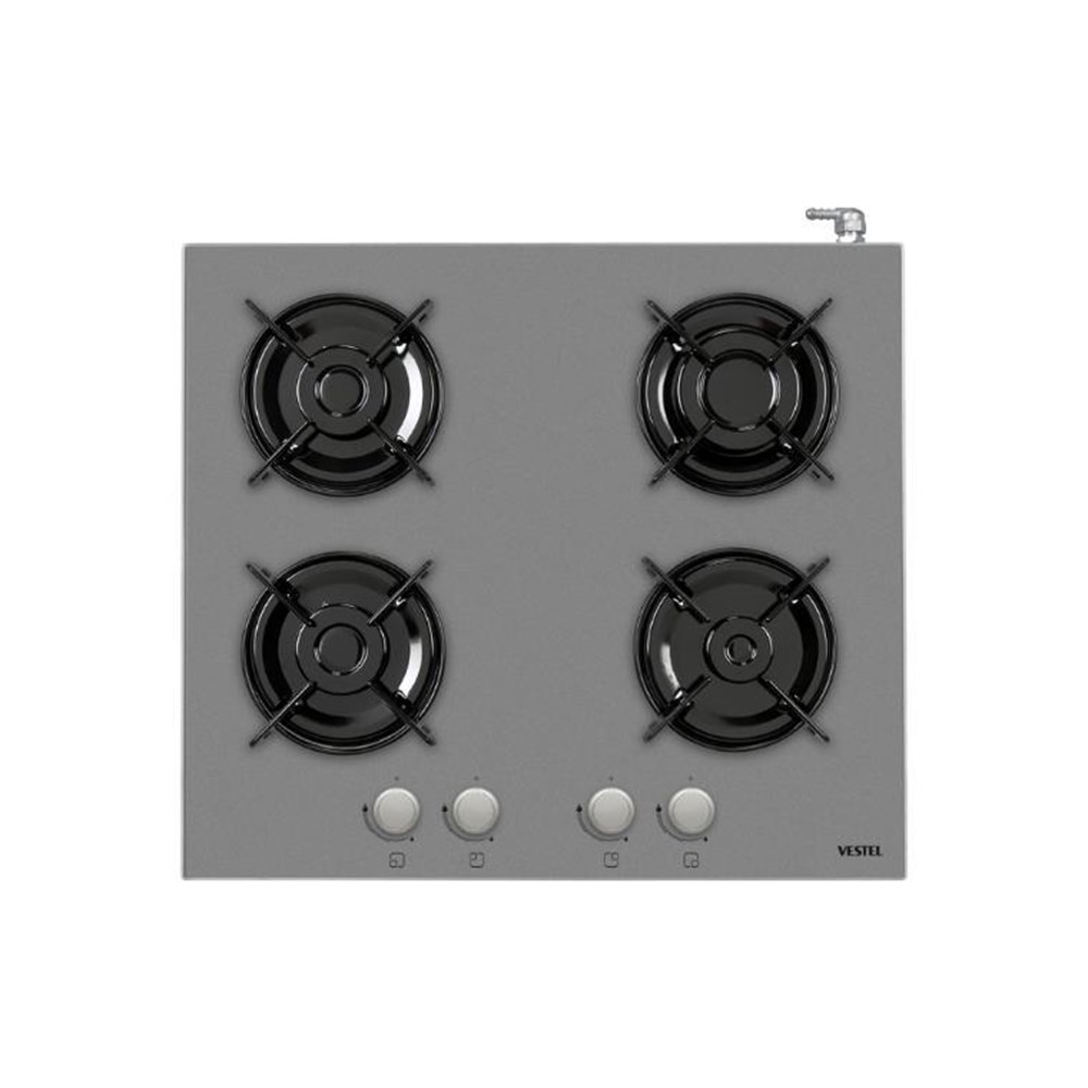 Vestel S0 6114 G Gri Cam Set Üstü Ocak