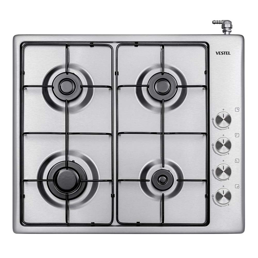 20262690Vestel SO- 6004 X 60 CM 4 Gözü Gazlı Paslanmaz Çelik Set Üstü Ocak
