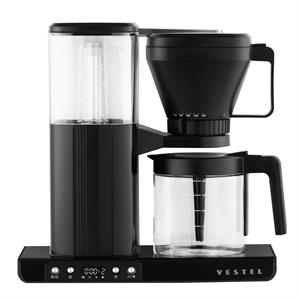20244606Vestel Brew 50 Retro Siyah Filtre Kahve Makinesi