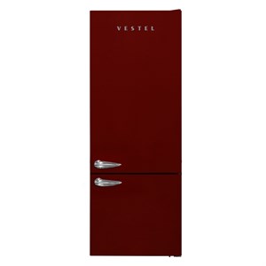 20264793Vestel Retro NFK52001 Bordo No-Frost Kombi Buzdolabı