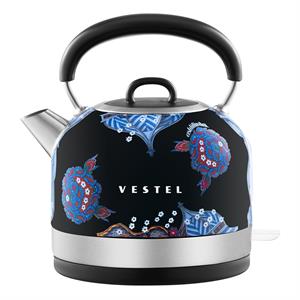 20244654Vestel X Aslı Filinta Retro Siyah Çini Su Isıtıcı