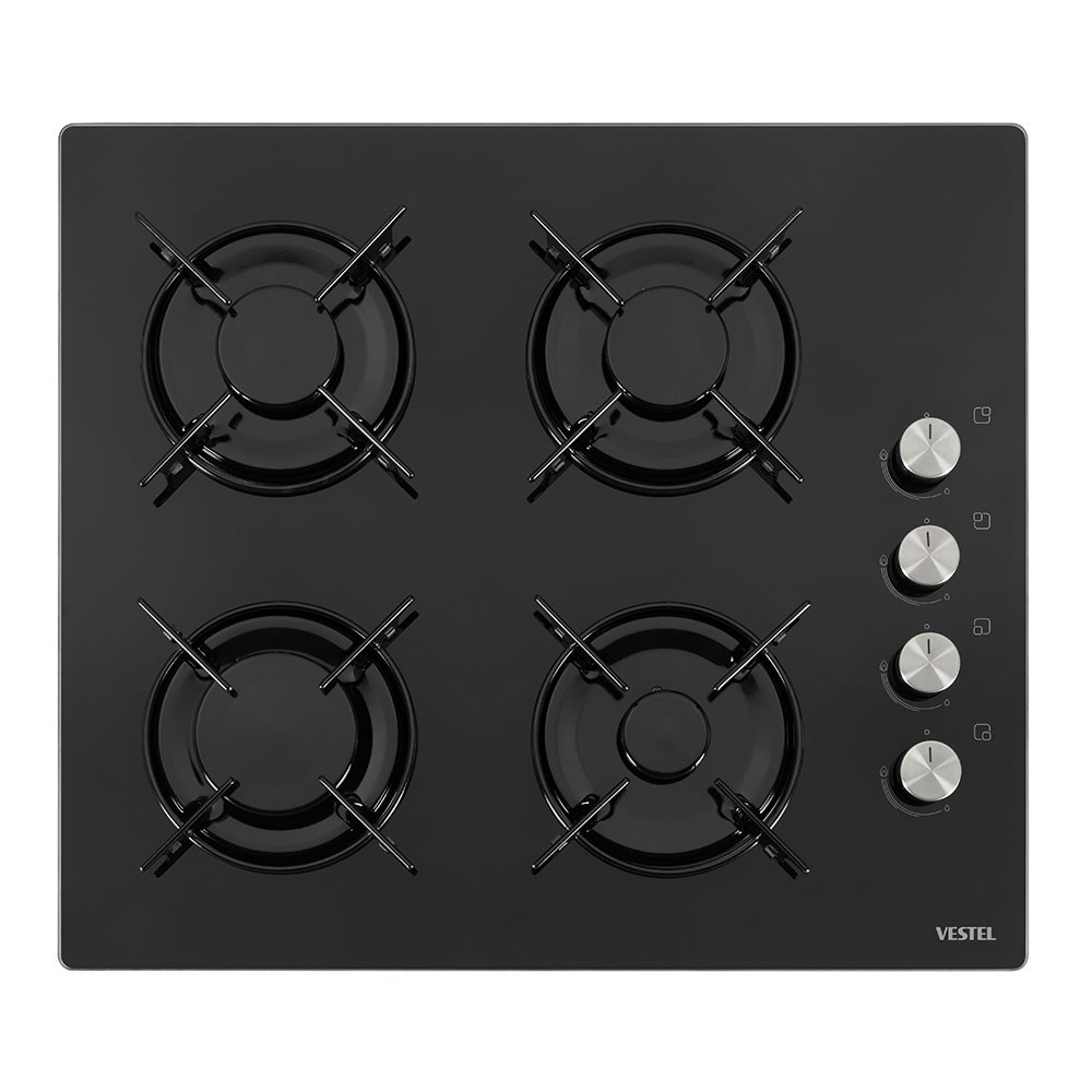 Vestel AO-6104 YS Siyah Ankastre Cam Ocak