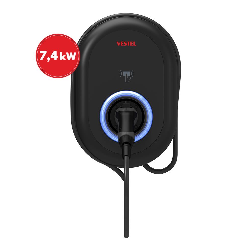20292357Vestel Elektrikli Araç Şarj İstasyonu EVC04 7.4kW Kablolu