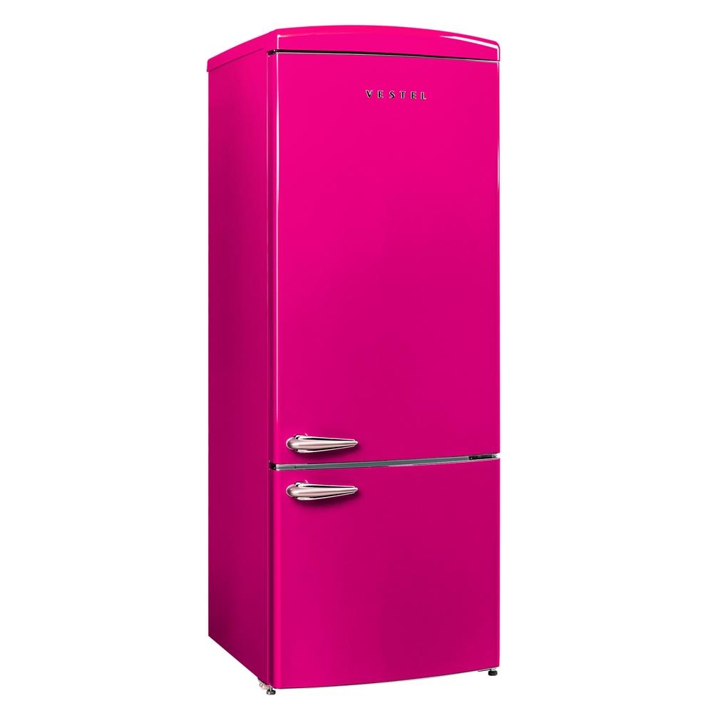 20265375Vestel RETRO NFK52111 Pembe 471 Lt No-Frost Buzdolabı