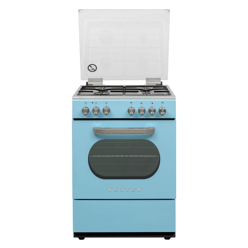 20268032Vestel SF 8400 DG Retro Düş Mavisi Solo Fırın