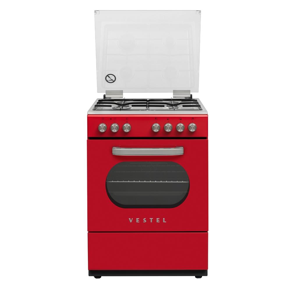 20268035Vestel SF 8400 DG Retro Kırmızı Solo Fırın
