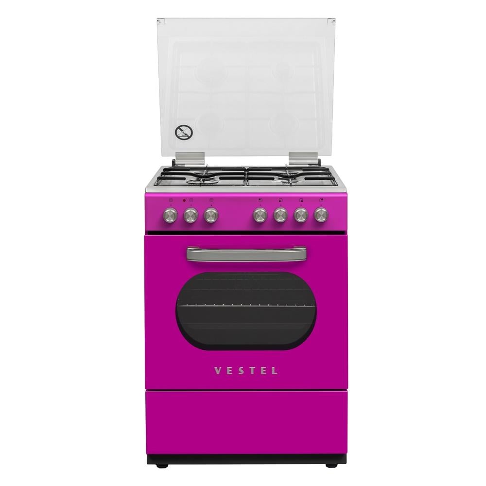 20268038Vestel SF 8400 DG Retro Pembe Solo Fırın