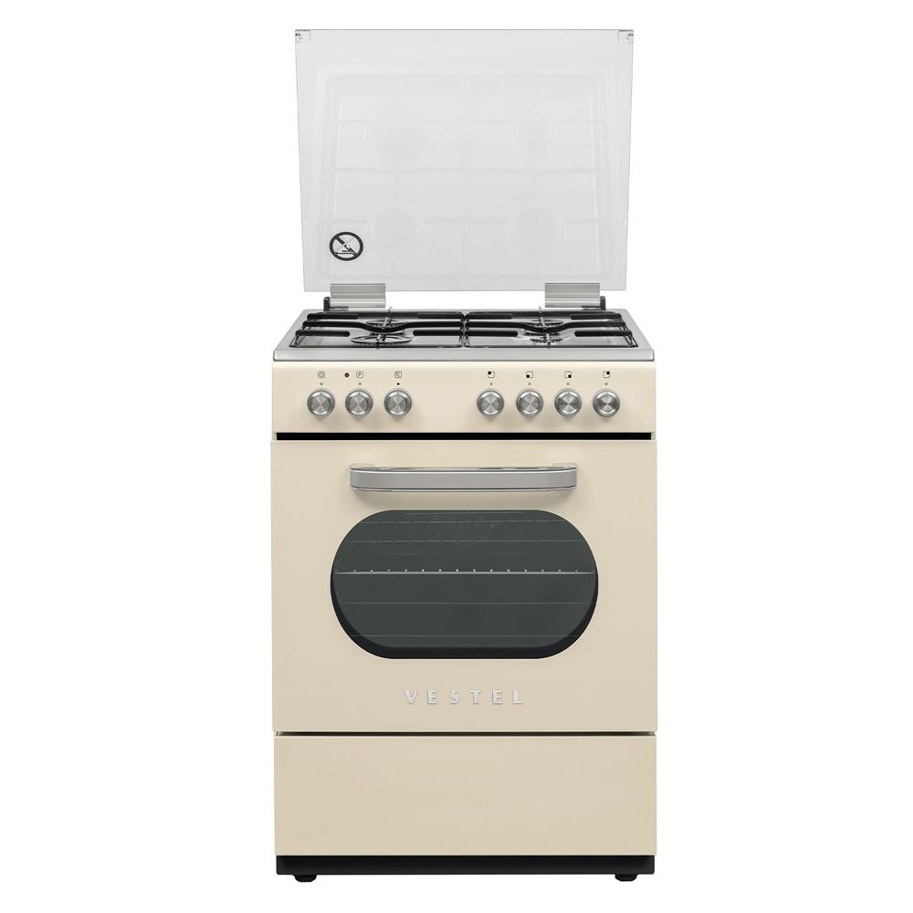 20265434Vestel SF 8400 Retro Bej Solo Fırın