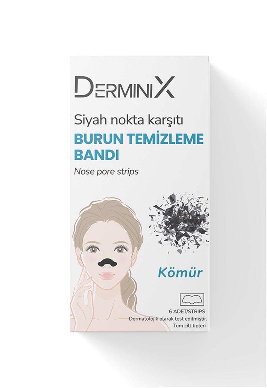 Derminix soyulabilir Siyah Maske / Kömür Burun Bandı / Kolajen-C Kağıt Maske