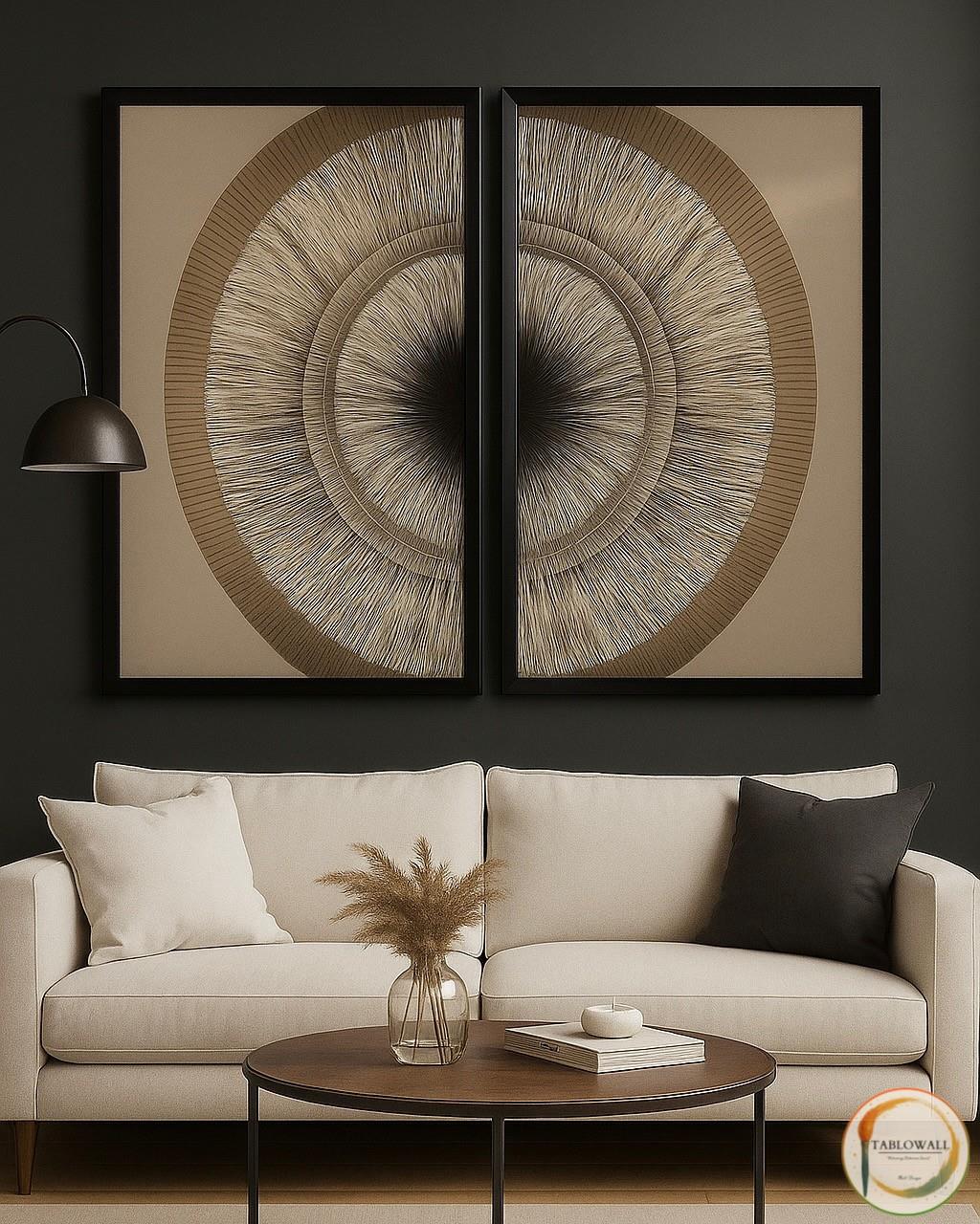 2' Lİ ÇERÇEVELİ YAĞLI BOYA TABLO