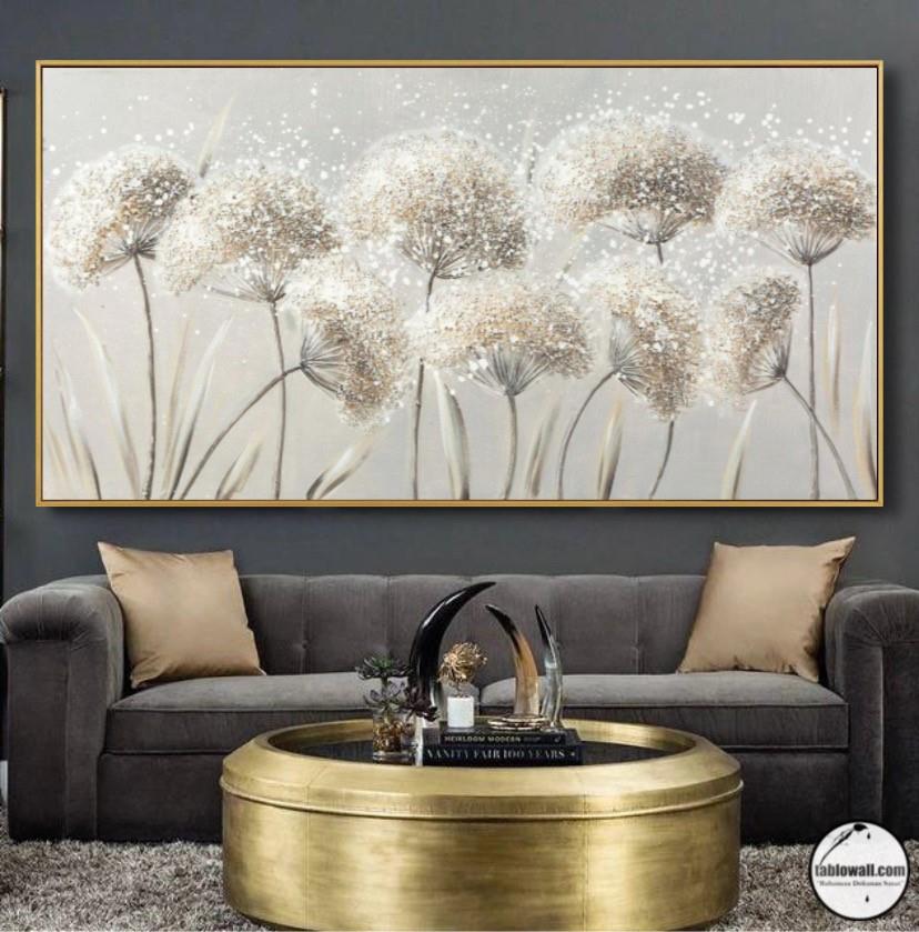 ÇİÇEKLİ YAĞLI BOYA TABLO