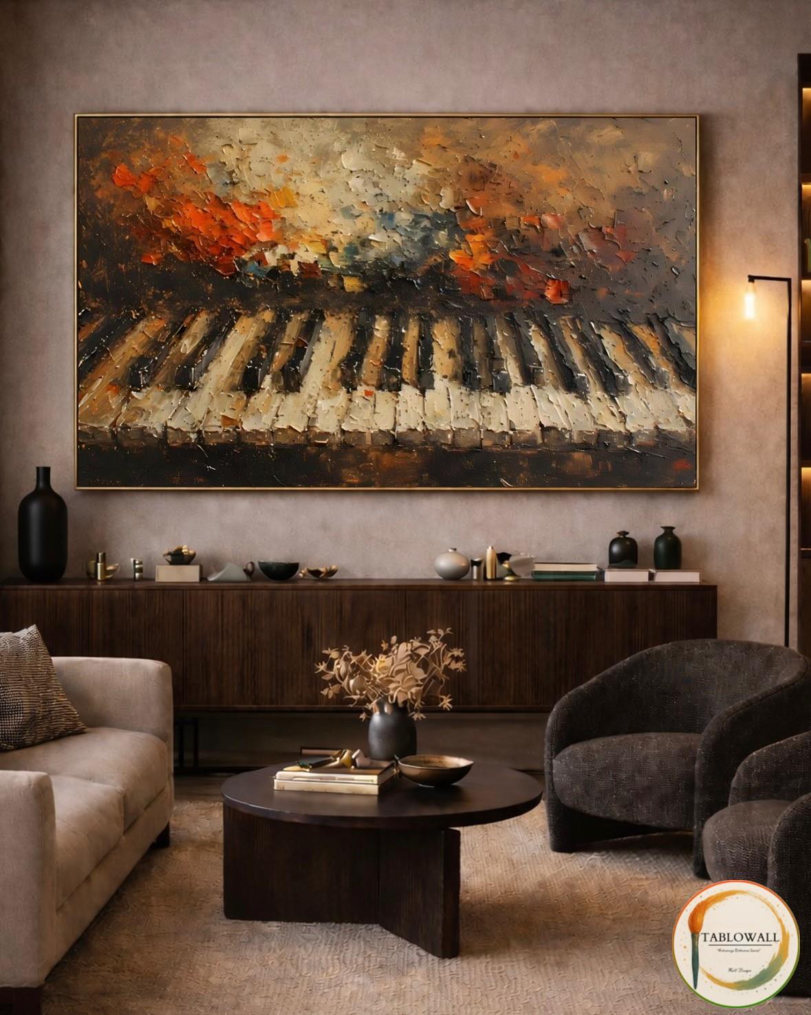 MOLTEN PIANO YAĞLI BOYA TABLO