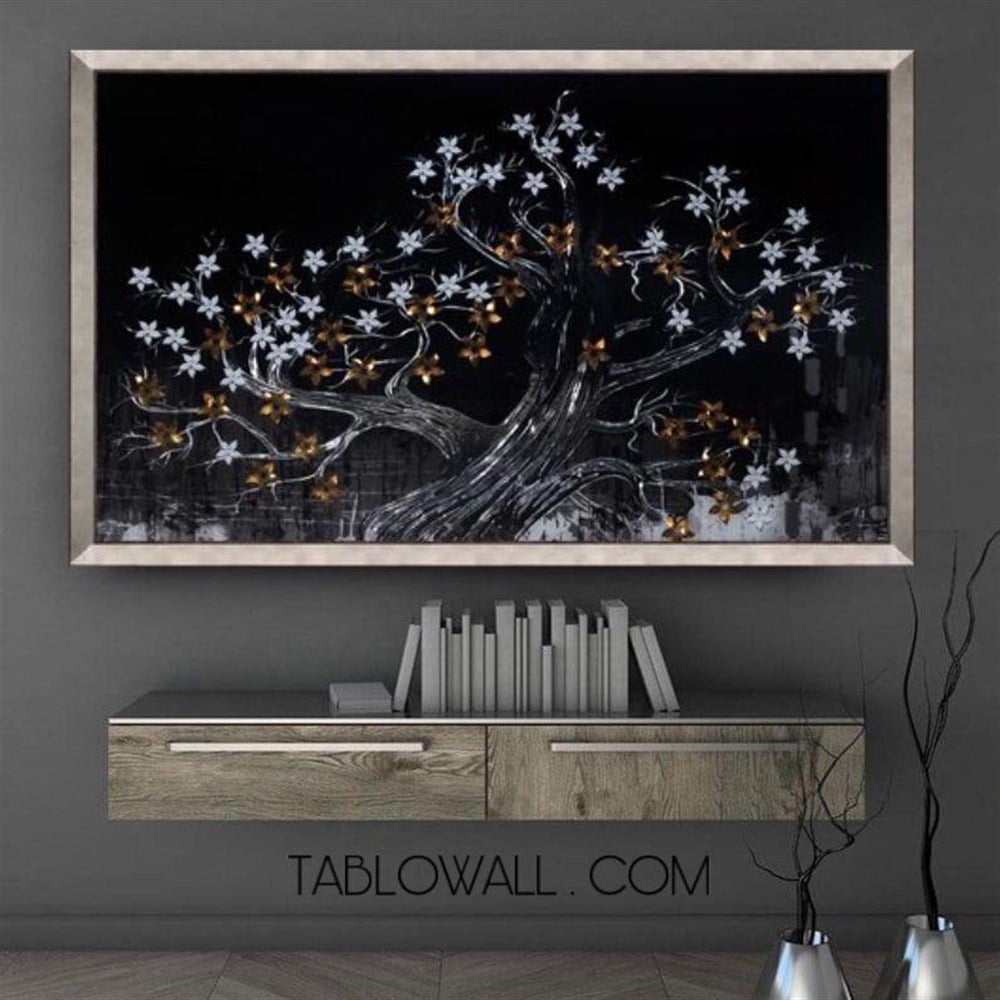 STARRY NIGHT AYNA ÇERÇEVELİ CAM BASKI TABLO