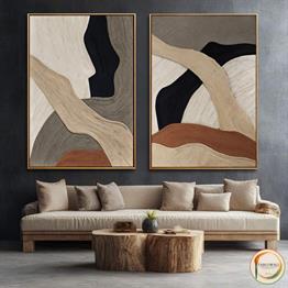 2' Lİ ÇERÇEVELİ YAĞLI BOYA TABLO