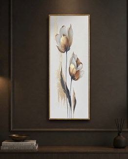 ÇİÇEKLİ YAĞLI BOYA TABLO