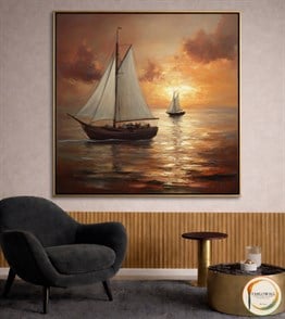 GÜN BATIMI YAĞLI BOYA TABLO