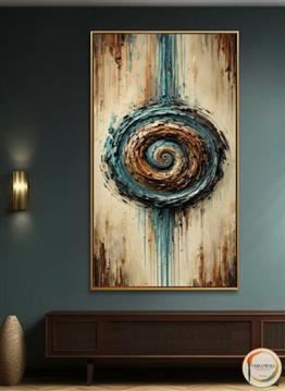 KOZMİK SARMAL YAĞLI BOYA TABLO