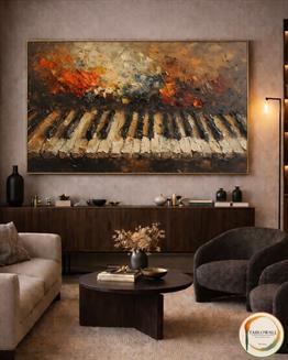 MOLTEN PIANO YAĞLI BOYA TABLO