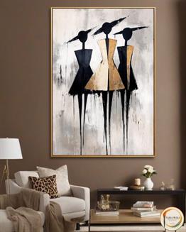 SİLÜETLERİN DANSI YAĞLI BOYA TABLO