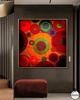 SOYUT YAĞLI BOYA DOKULU TABLO