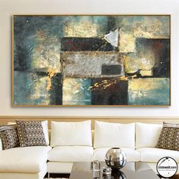 SOYUT YAĞLI BOYA DOKULU TABLO