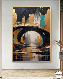 SOYUT YAĞLI BOYA DOKULU TABLO