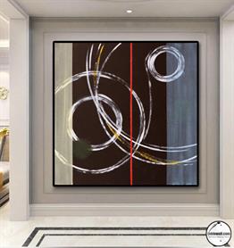 SOYUT YAĞLI BOYA DOKULU TABLO