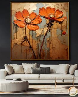 TURUNCU RÜYALAR YAĞLI BOYA TABLO