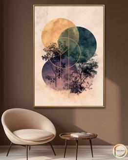 ZAMANIN HALKALARI YAĞLI BOYA TABLO