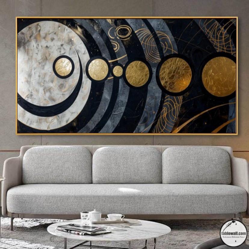 BLACK & GOLD YAĞLI BOYA TABLO