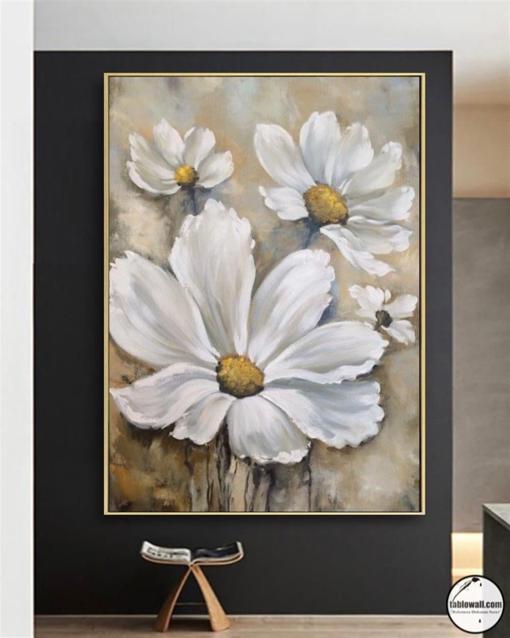 ÇİÇEKLİ YAĞLI BOYA TABLO