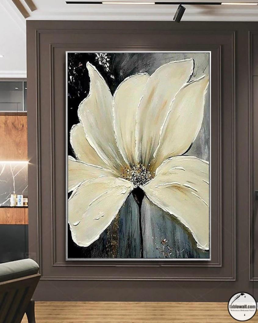 ÇİÇEKLİ YAĞLI BOYA TABLO