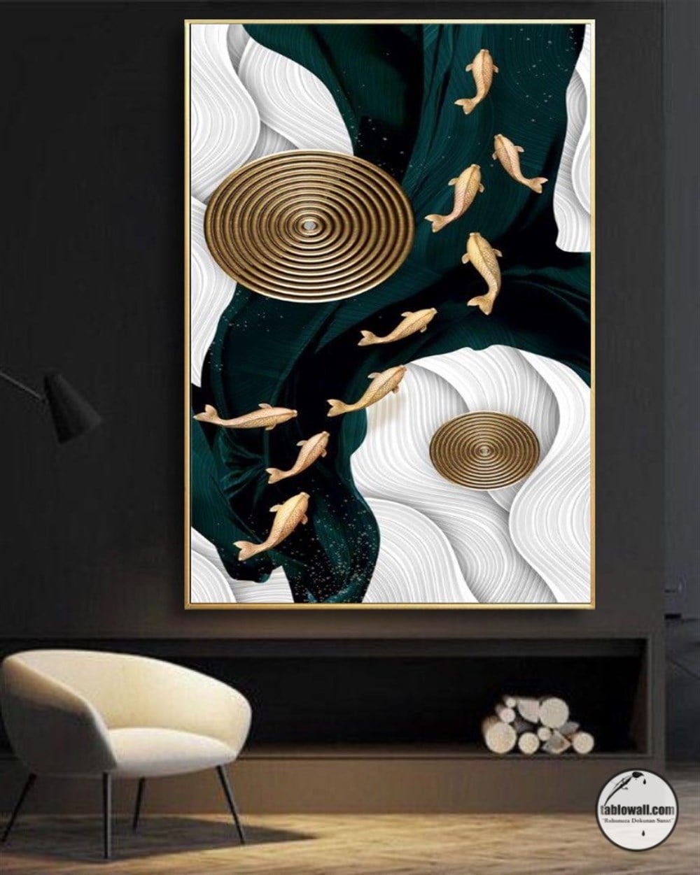 GOLDEN FISH YAĞLI BOYA TABLO