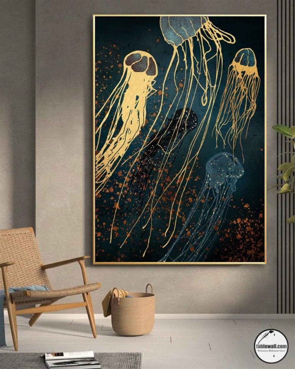 JELLYFISH YAĞLI BOYA TABLO