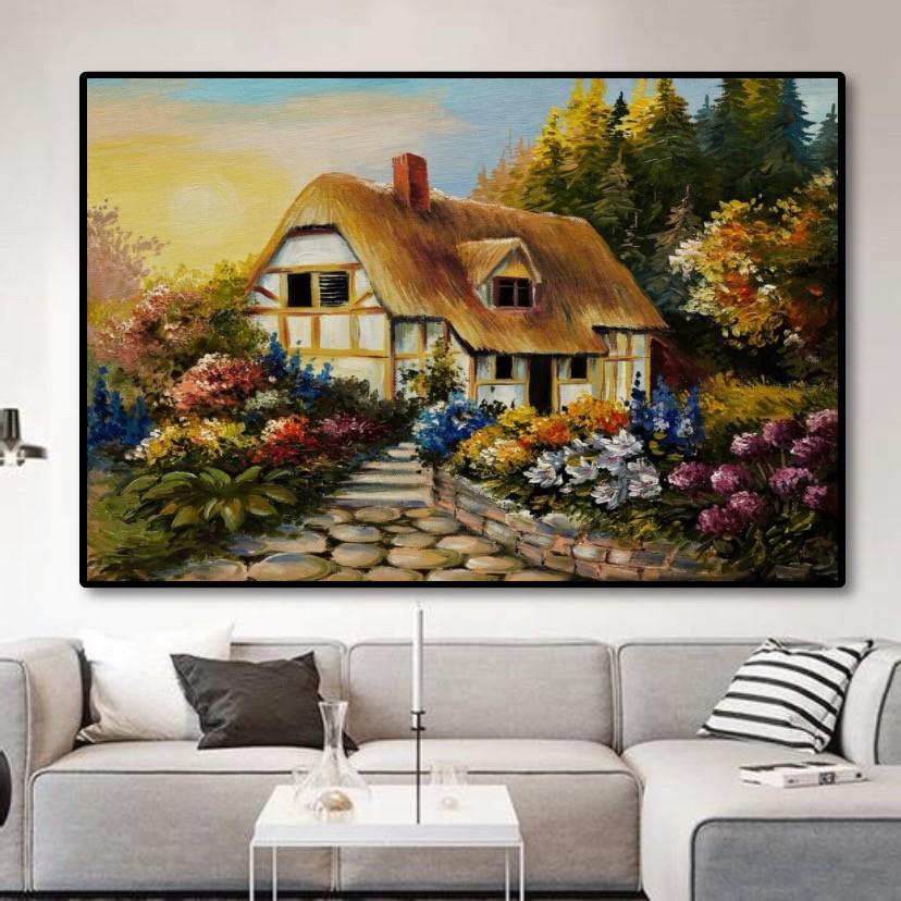 MANZARA YAĞLI BOYA DOKULU TABLO