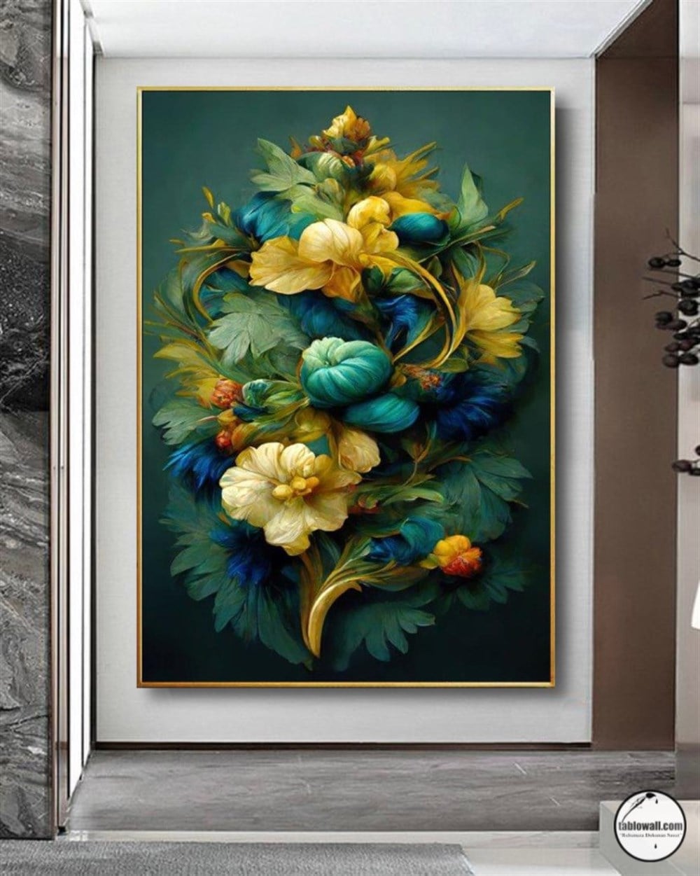 MYSTERIOUS FLOWERS YAĞLI BOYA TABLO