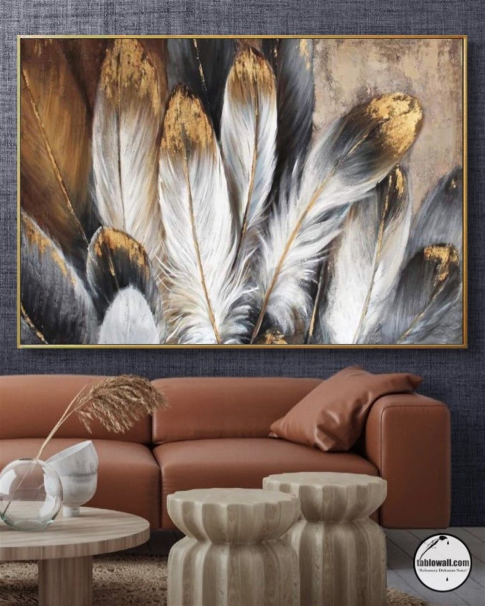 MYSTERY OF FEATHERS YAĞLI BOYA TABLO