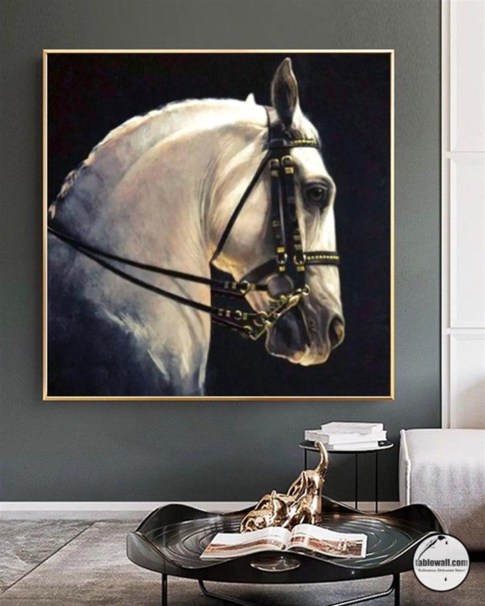 NOBLE HORSE ÇERÇEVELİ YAĞLI BOYA TABLO