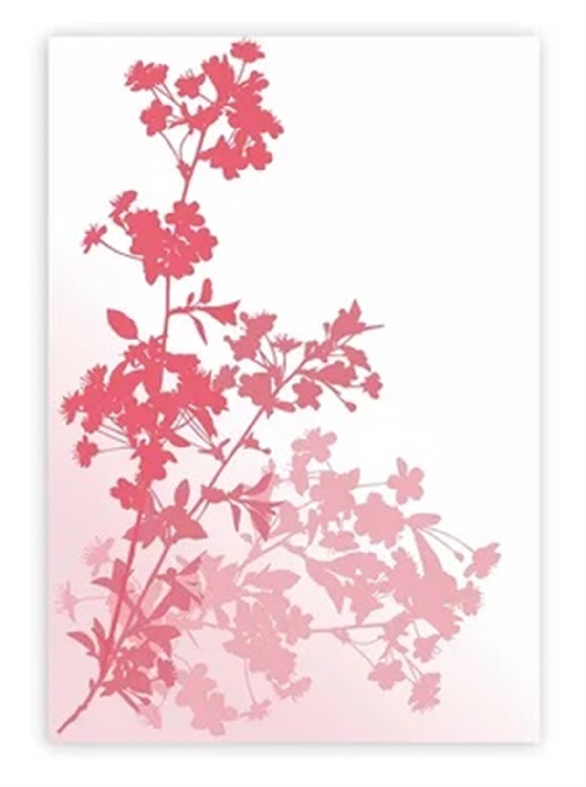 PEMBE ÇİÇEK KANVAS TABLO