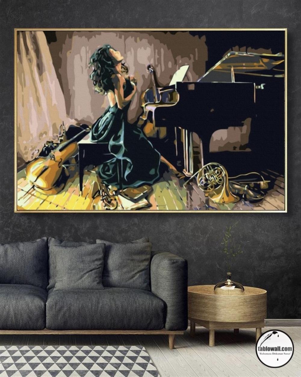 PIANO VIRTUOSO YAĞLI BOYA TABLO