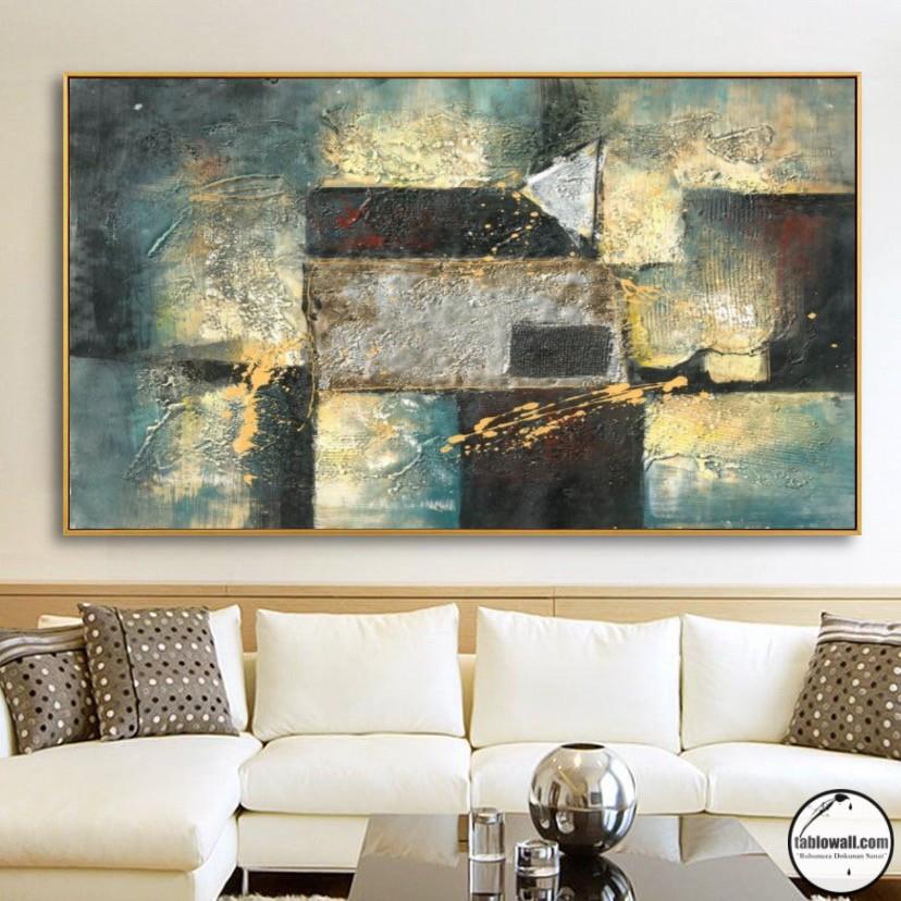 SOYUT YAĞLI BOYA DOKULU TABLO