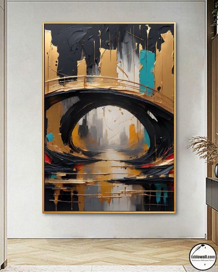 SOYUT YAĞLI BOYA DOKULU TABLO