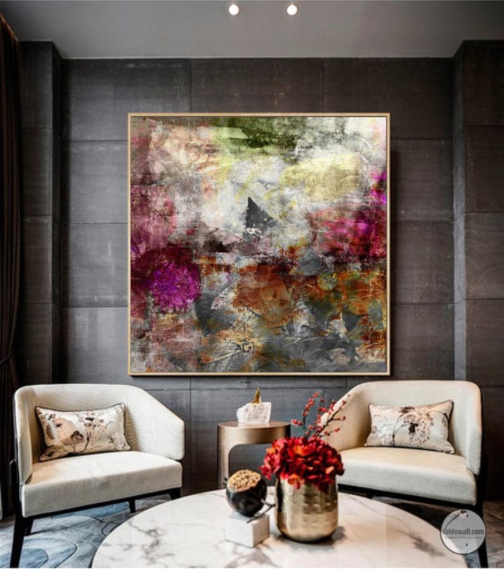 SOYUT YAĞLI BOYA DOKULU TABLO