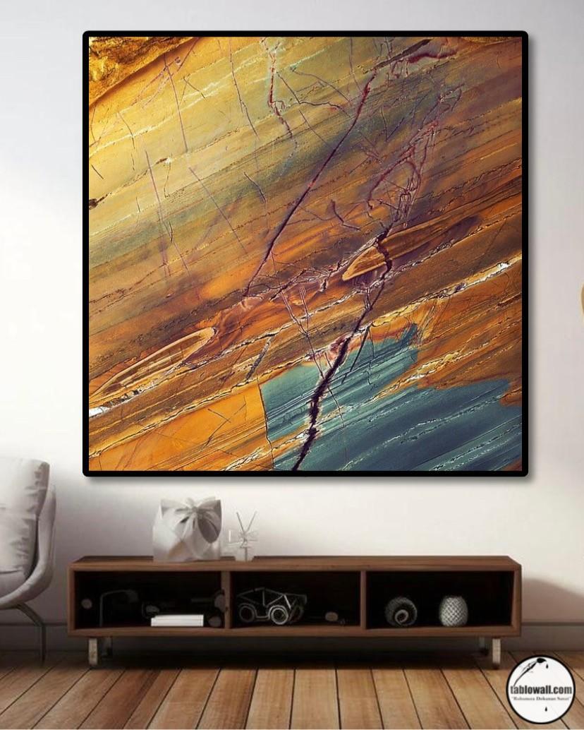 SOYUT YAĞLI BOYA DOKULU TABLO