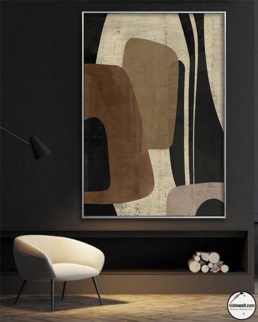 SOYUT YAĞLI BOYA DOKULU TABLO