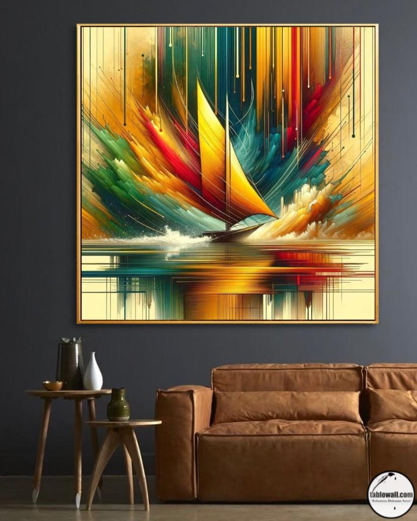 YELKENLİ YAĞLI BOYA TABLO